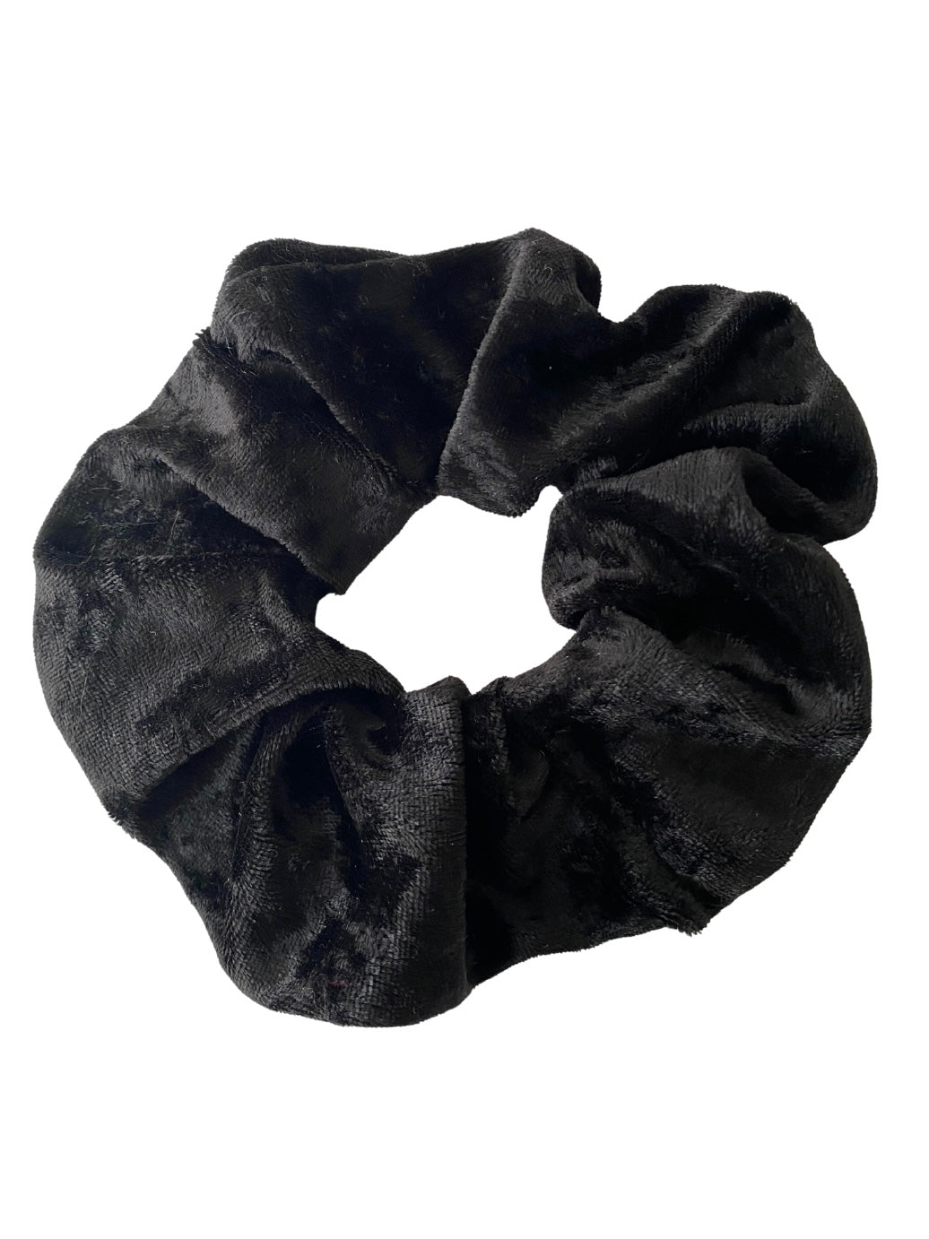 Black velvet scrunchie