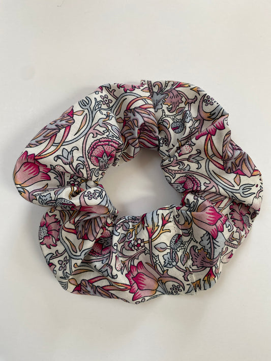 Understated Liberty print scrunchie in dainty colours - slim