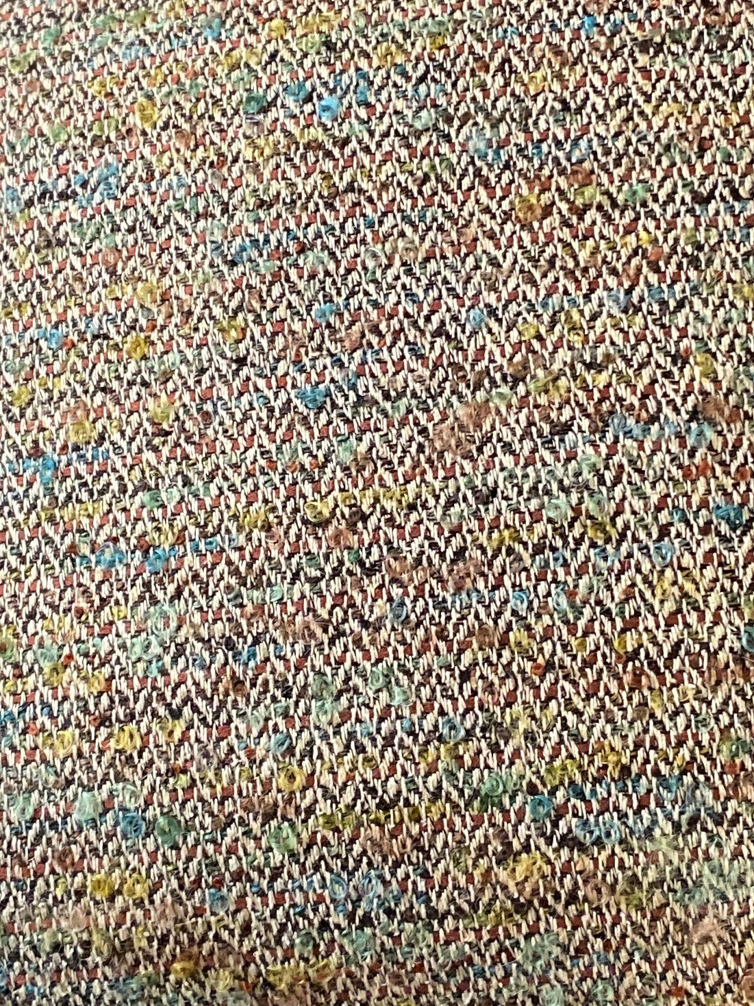 Close up of the fabric used to make the cushion