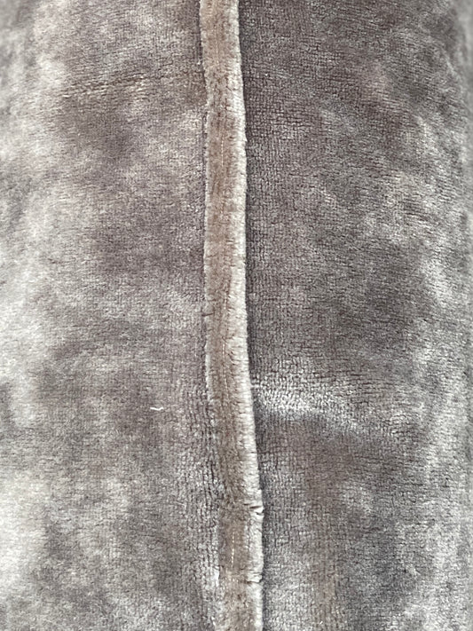 Grey luxury velvet cushion